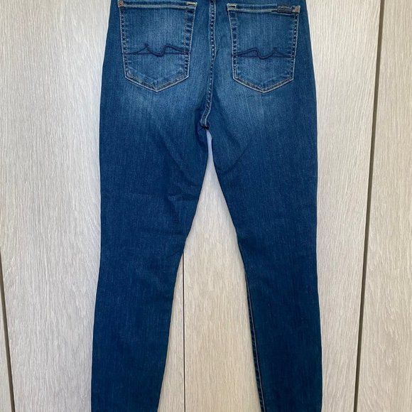 7 For All Mankind Gwenevere High Waisted Skinny Jeans - Size 26 - Picture 2 of 2